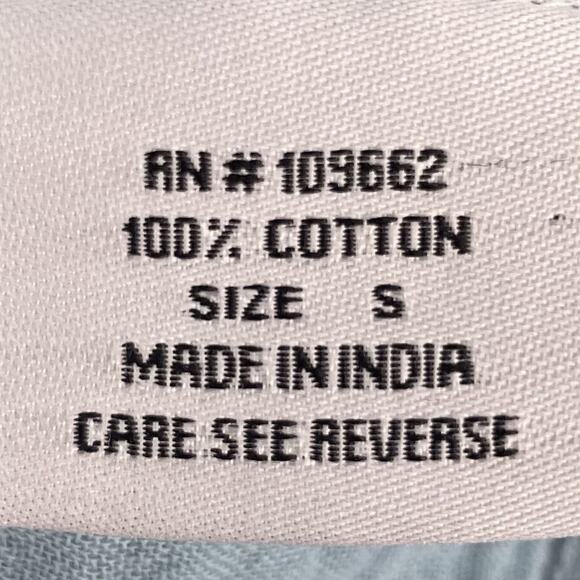 Tulip Size S Gauze Midi Dress Sleeveless Pockets Blue Scoop Neck Solid Cotton - Picture 8 of 9